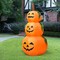Happy Halloween Inflatable Pumpkin With LED Lights Spooky Ghost Yard Decoration